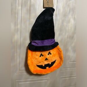 Pally Paws Halloween JUMBO PUMPKIN Clinker & Squeaky Pet Dog Toy New - 21”